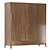 Parisian Chic Four-Door Wardrobe 3D model small image 3