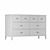 Parisian Chic Eight-Drawer Oak Chest 3D model small image 4