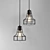 Industrial Loft Metal Chandelier 3D model small image 11