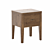 Paris Chic Bedside Table with Drawer 3D model small image 3