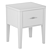 Paris Chic Bedside Table with Drawer 3D model small image 8