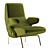 Modern Arflex Delfino Armchair 3D model small image 2