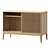 Lloyd Vinyl Storage Console 3D model small image 1