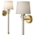 Elegant Wall Sconce with Bulbs 3D model small image 2