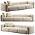 Modern B&B Italia Sofa 3D model small image 1