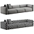 Modern B&B Italia Sofa 3D model small image 6