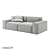 Davis K3 Modular Sofa - Minimalist Design 3D model small image 1