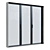 Sleek Handle Modern Windows Kit 3D model small image 3