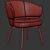 Elegant Morton Chair Design 3D model small image 5