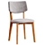 Modern Compact Design Dining Chair 3D model small image 2