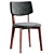 Modern Compact Design Dining Chair 3D model small image 3