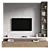 Modern TV Wall Set Model 3D model small image 1