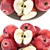 Modern White Bowl Apples Rendered 3D model small image 3