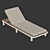 Seamless Textured 3D Sun Lounger 3D model small image 9