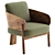  E. Gallin Marais Boucle Armchair 3D model small image 1