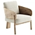  E. Gallin Marais Boucle Armchair 3D model small image 2