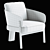  E. Gallin Marais Boucle Armchair 3D model small image 4