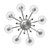 Elegant Murano Glass 8-Light Chandelier 3D model small image 4