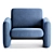 Wilkes Modular Sofa : Modern Elegance 3D model small image 3