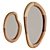 Mungur Wood Mirror Selem 3D model small image 1