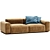 Modern 2 Seater Sofa Elegance 3D model small image 1