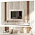 Modern TV Wall Unit 01 3D model small image 2