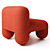 Sleek Designer Low Chair_HERE 3D model small image 3