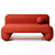Modern Denys Sokolov Designer Sofa 3D model small image 2