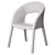 Beige Eco-Leather Dining Chair 3D model small image 4