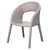 Beige Eco-Leather Dining Chair 3D model small image 5