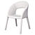 Beige Eco-Leather Dining Chair 3D model small image 9