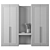 Modular Wardrobe 3D Model 3D model small image 4