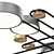 Sleek Nordic Chandelier Model 3D 3D model small image 4