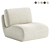 Modern Upholstered Swivel Accent Chair 3D model small image 2