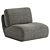 Modern Upholstered Swivel Accent Chair 3D model small image 3