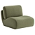 Modern Upholstered Swivel Accent Chair 3D model small image 4