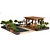 Outdoor Pergola Gazebo Canopy 3D model small image 4