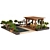 Outdoor Pergola Gazebo Canopy 3D model small image 8