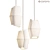 Sleek Volute Pendant Lamp 3D model small image 2