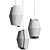 Sleek Volute Pendant Lamp 3D model small image 6