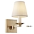 Bronze Single-Arm Sconce Percale 3D model small image 1