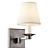 Bronze Single-Arm Sconce Percale 3D model small image 3