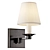 Bronze Single-Arm Sconce Percale 3D model small image 4