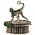 Ivy-Adorned Monkey Statue: Organic Elegance 3D model small image 3