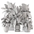 Stylish Indoor Plants Set 2286 3D model small image 7