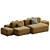 Cosy Island Modular Sofa Set 3D model small image 2