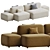 Cosy Island Modular Sofa Set 3D model small image 3