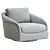 Ezra Swivel Chair Yuma Dove 3D model small image 4
