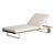 Stylish Outdoor Stainless Steel Sunbed 3D model small image 4