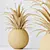 Green Dracaena Cane Houseplant Deco 3D model small image 4